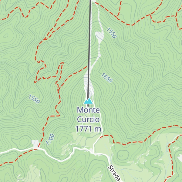 Map of Rifugio Monte Curcio