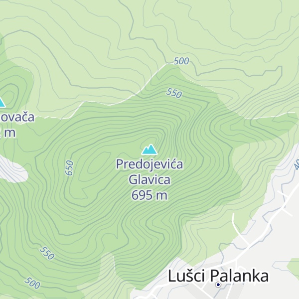 Map of Predojevića Glavica