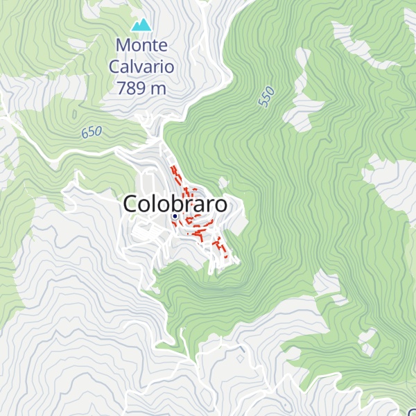 Map of Tempa dell'Arma