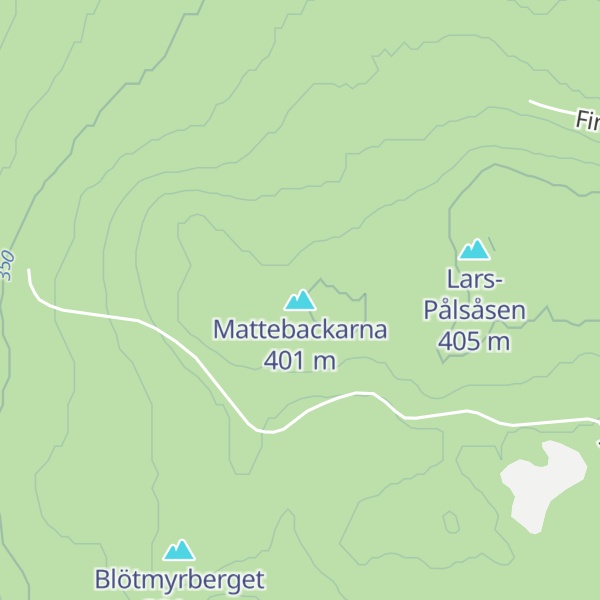 Map of Mattebackarna