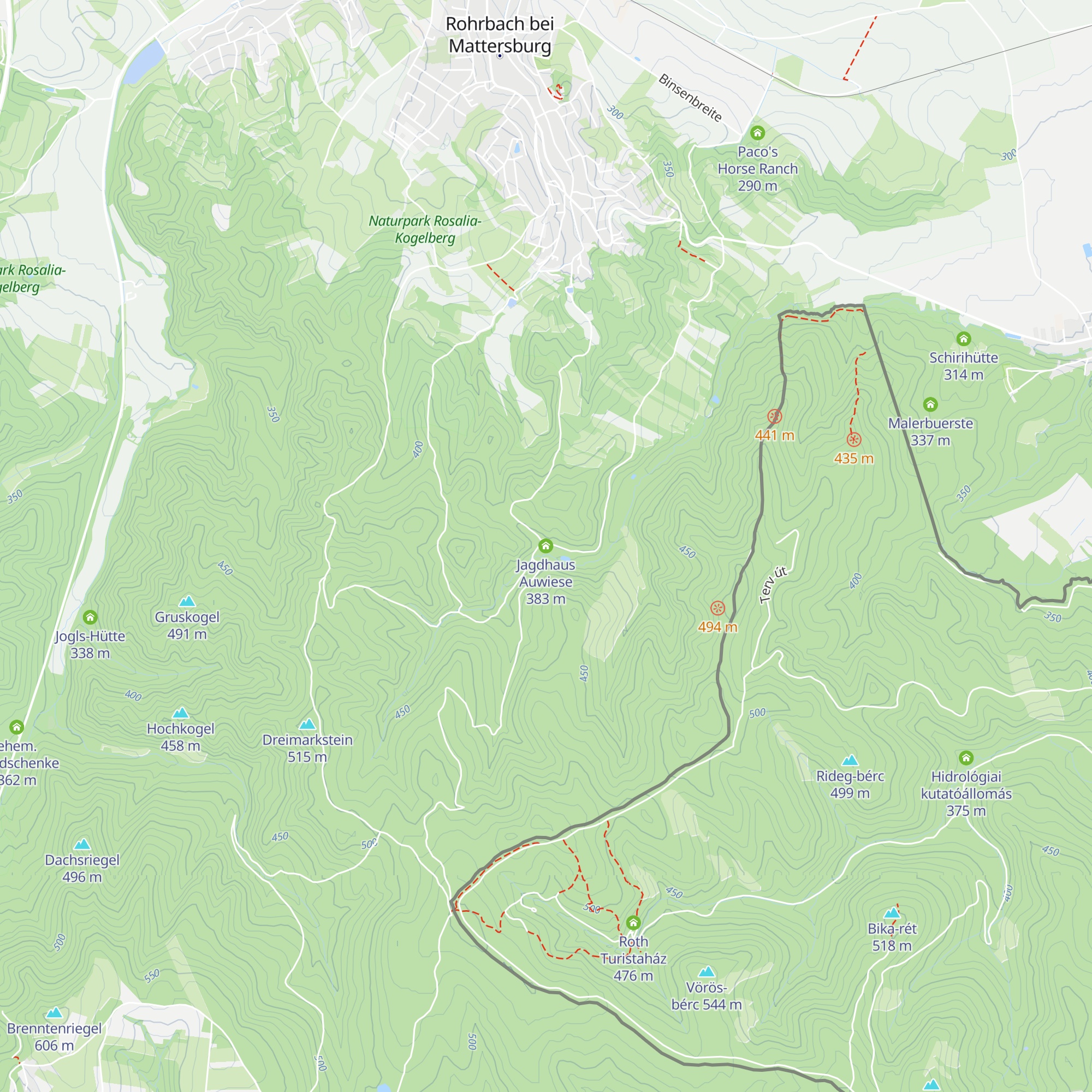 Jagdhaus Auwiese map