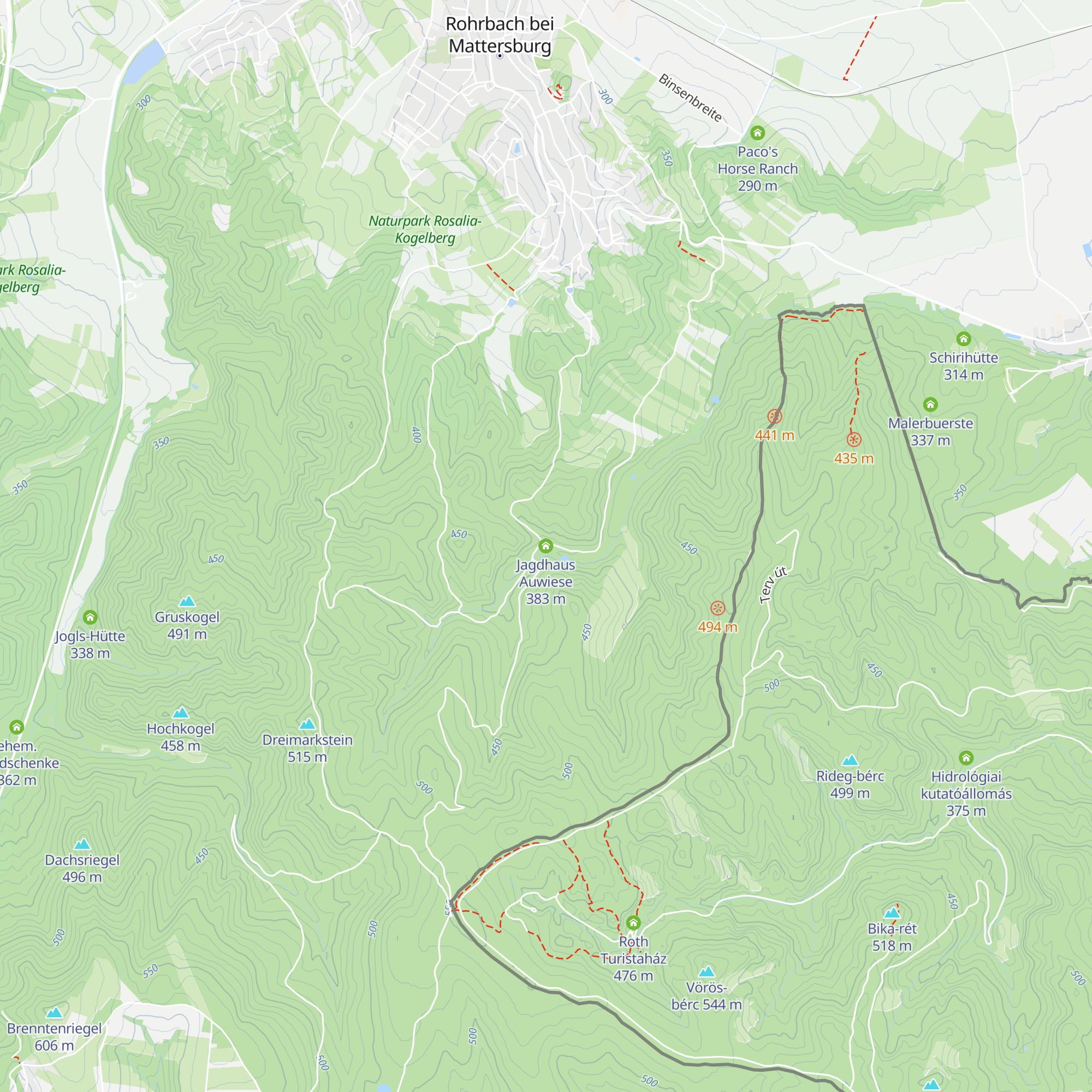 Jagdhaus Auwiese map