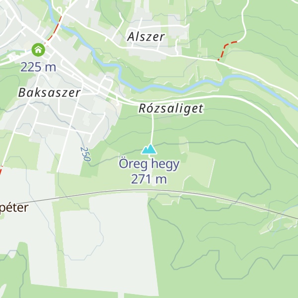Map of Öreg hegy