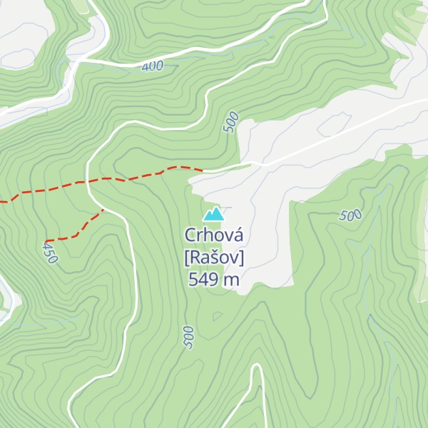 Map of Crhová [Rašov]