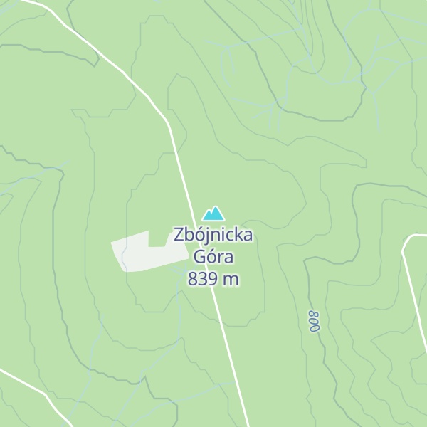 Map of Zbójnicka Góra