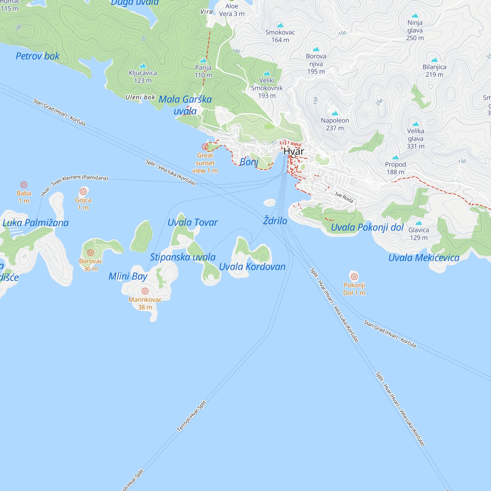 AMO BEACH map