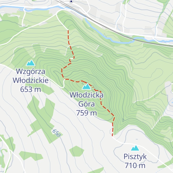 Map of Włodzicka Góra
