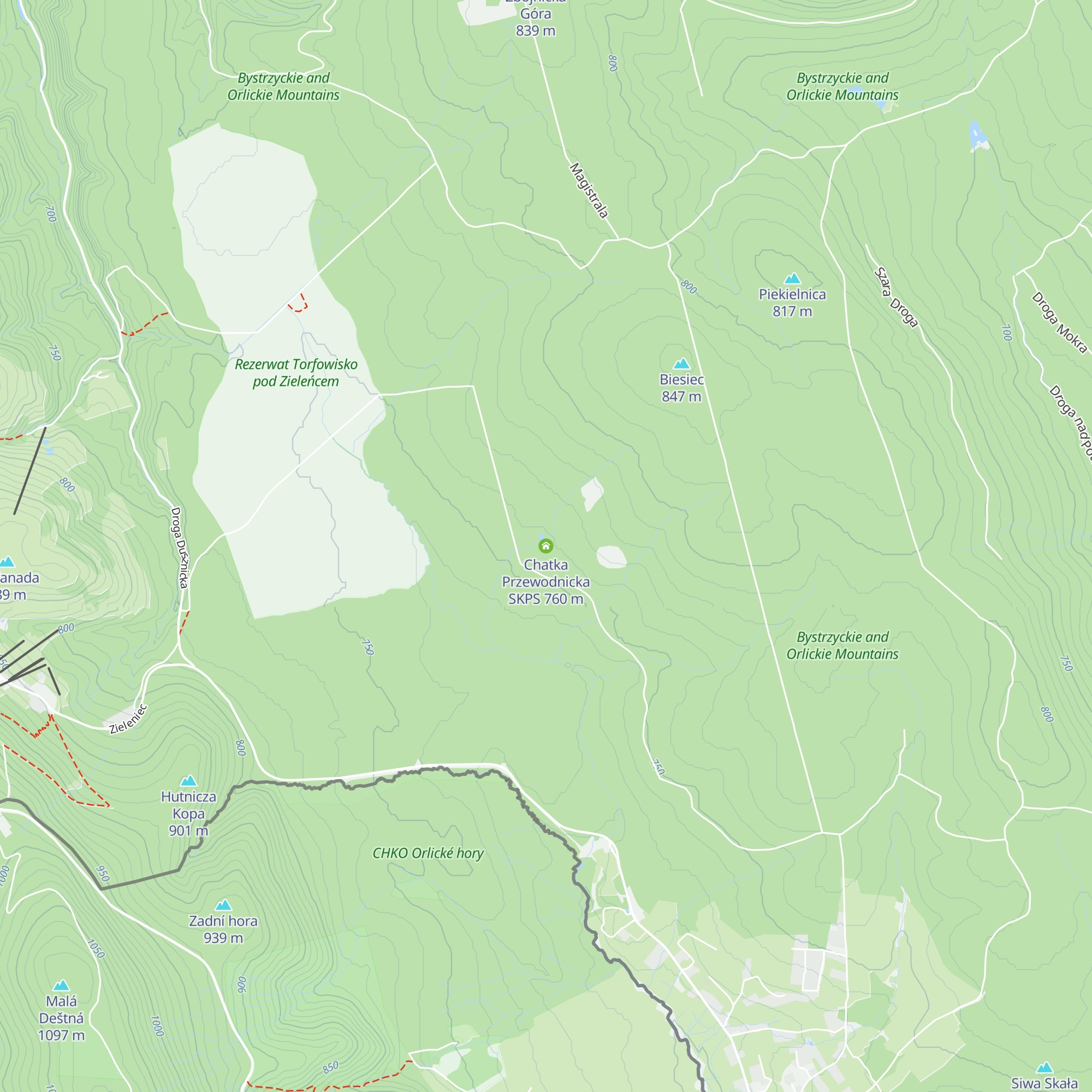 Chatka Przewodnicka SKPS map