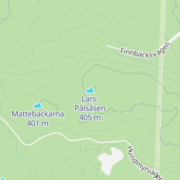 Map of Lars-Pålsåsen