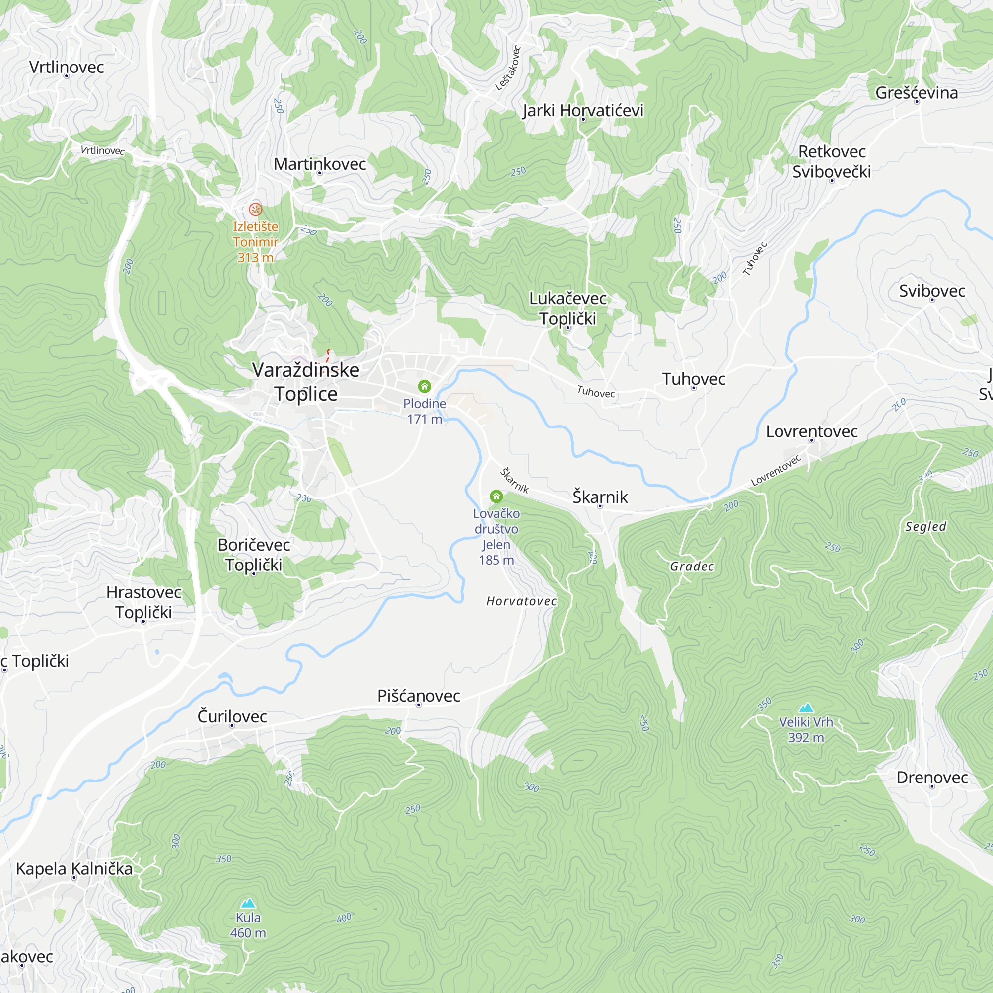 Lovačko društvo Jelen map