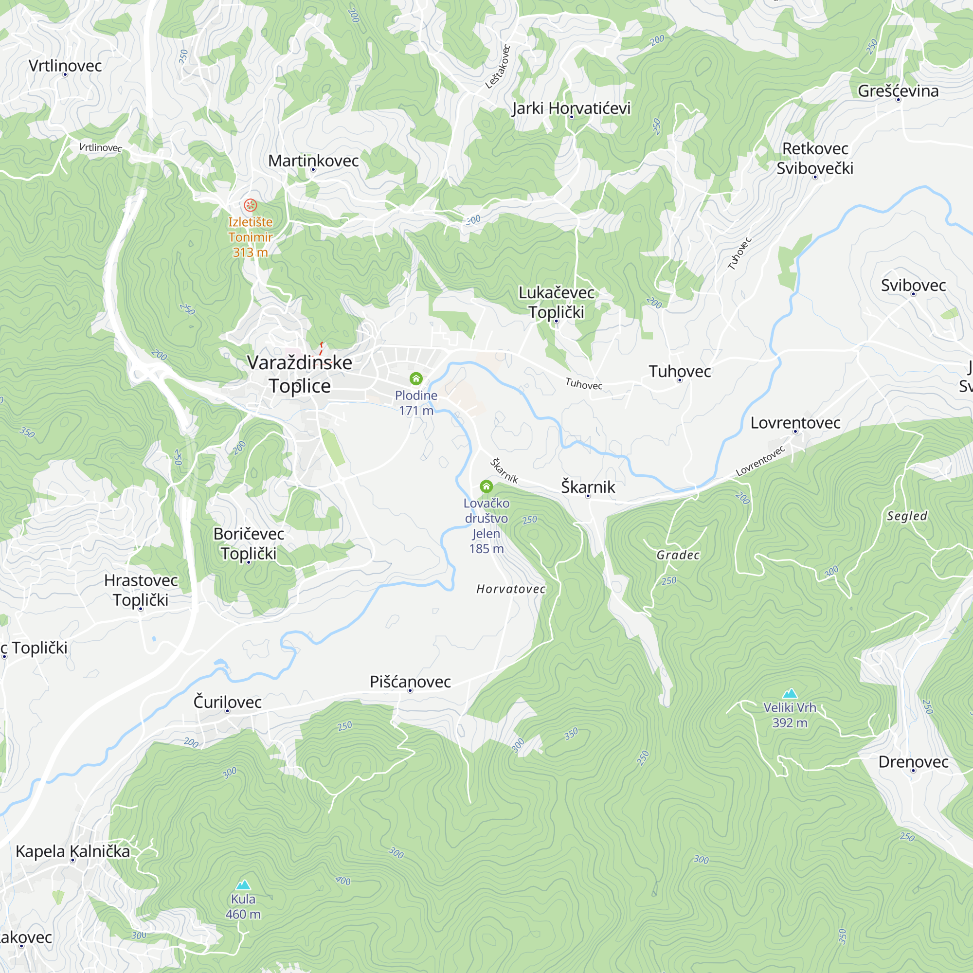 Lovačko društvo Jelen map