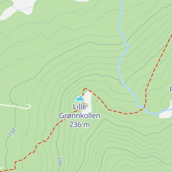 Map of Grønnkollen