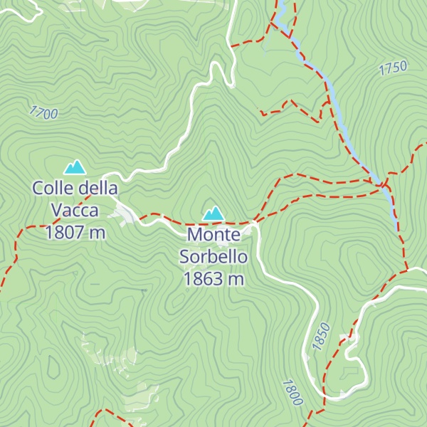 Map of Monte Sorbello