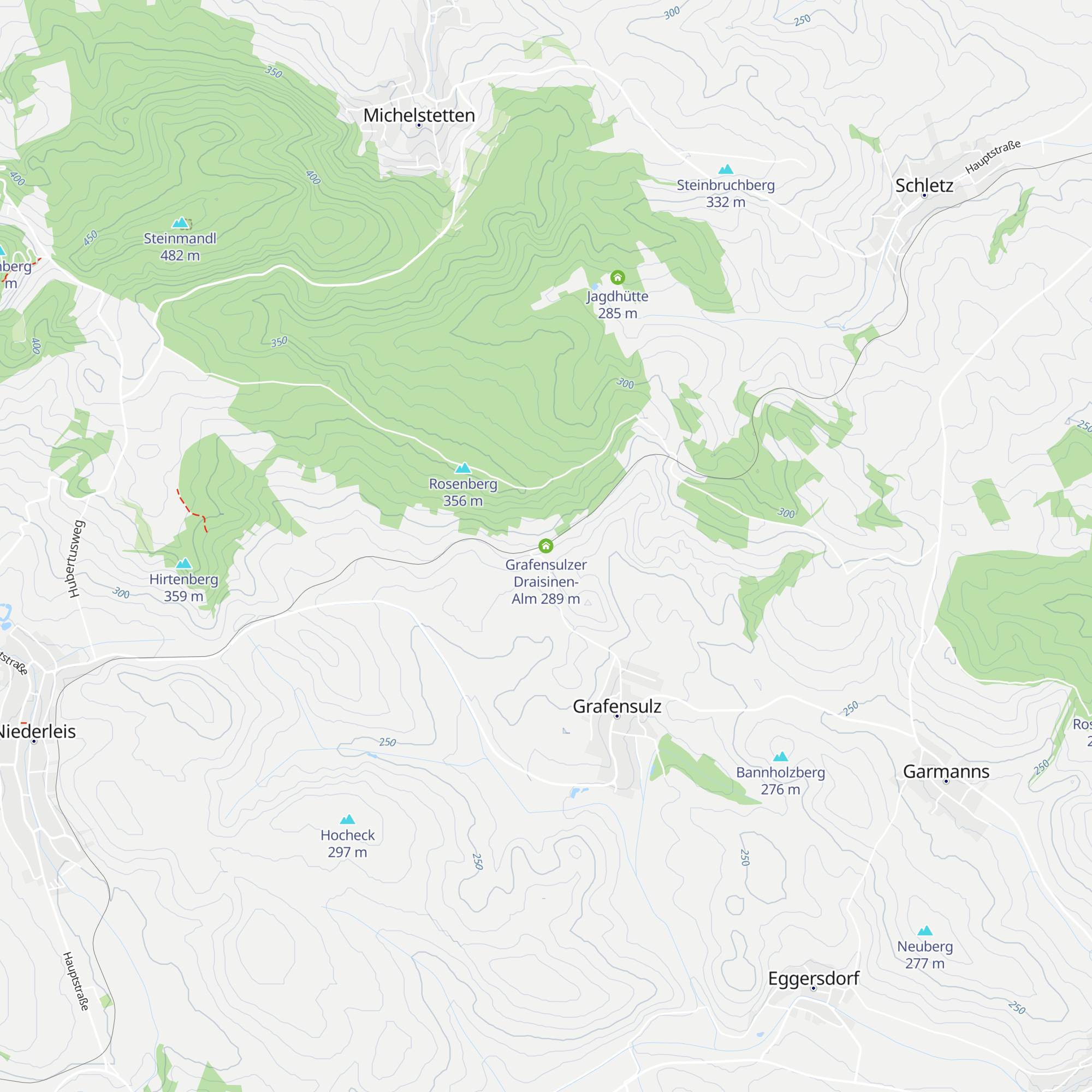 Grafensulzer Draisinen-Alm map