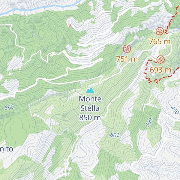 Map of Monte Stella