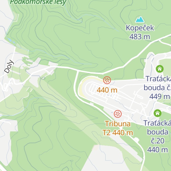Map of Traťácká bouda č.2