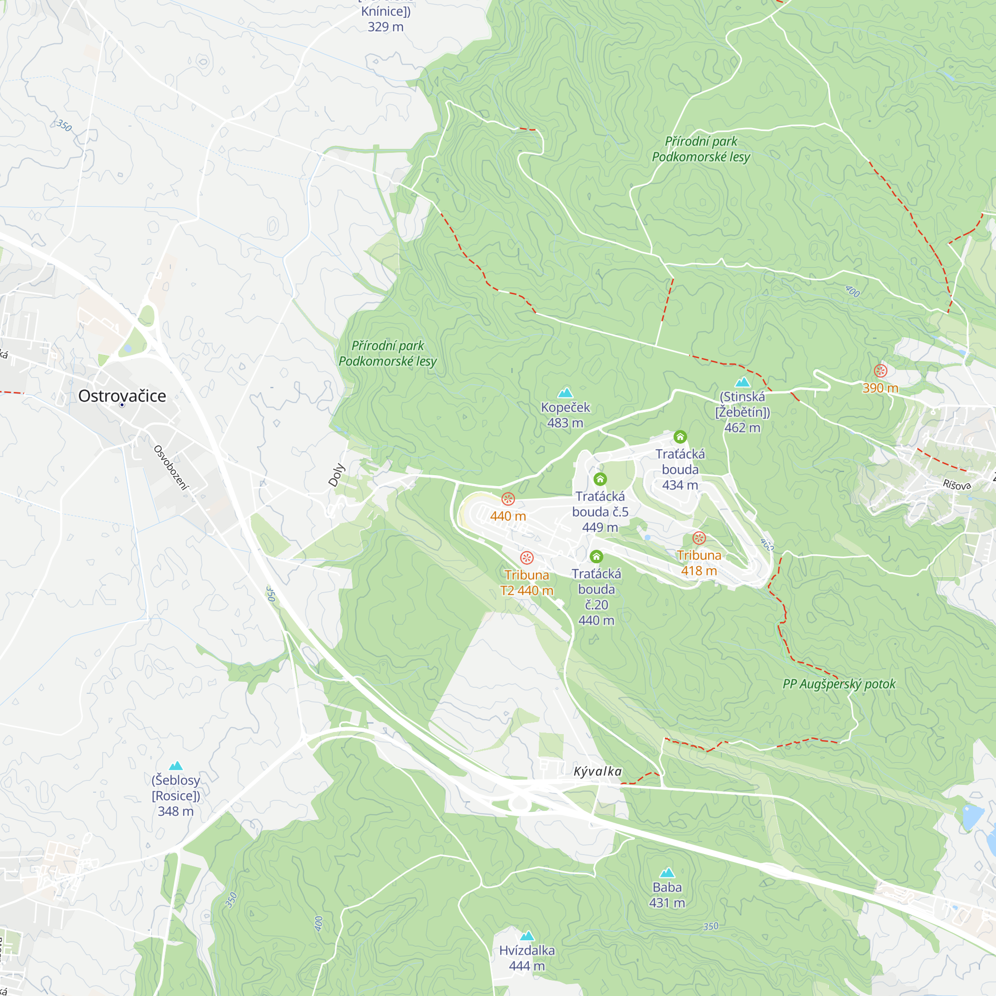 Traťácká bouda č.3 map