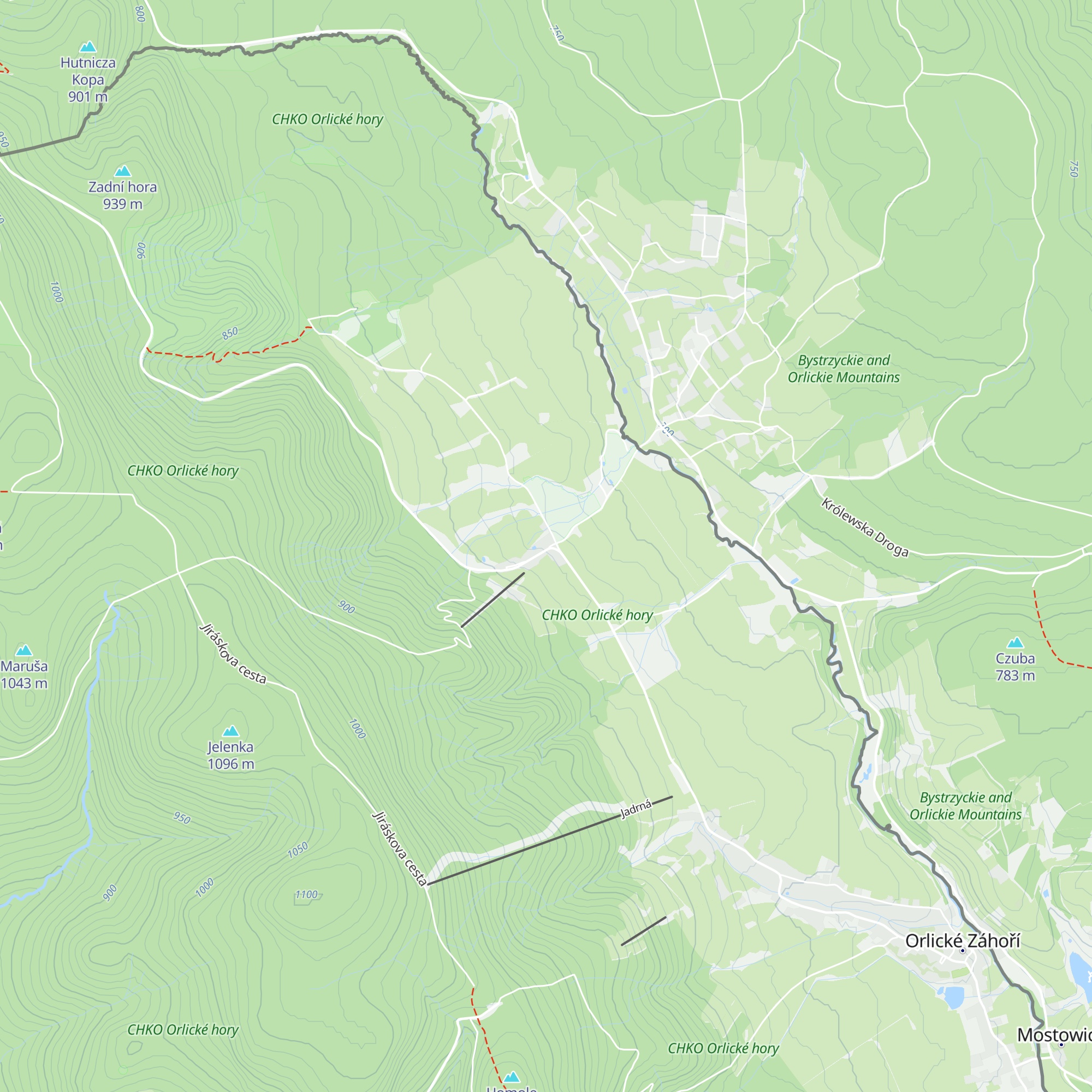 Cottage Bedřichovka map