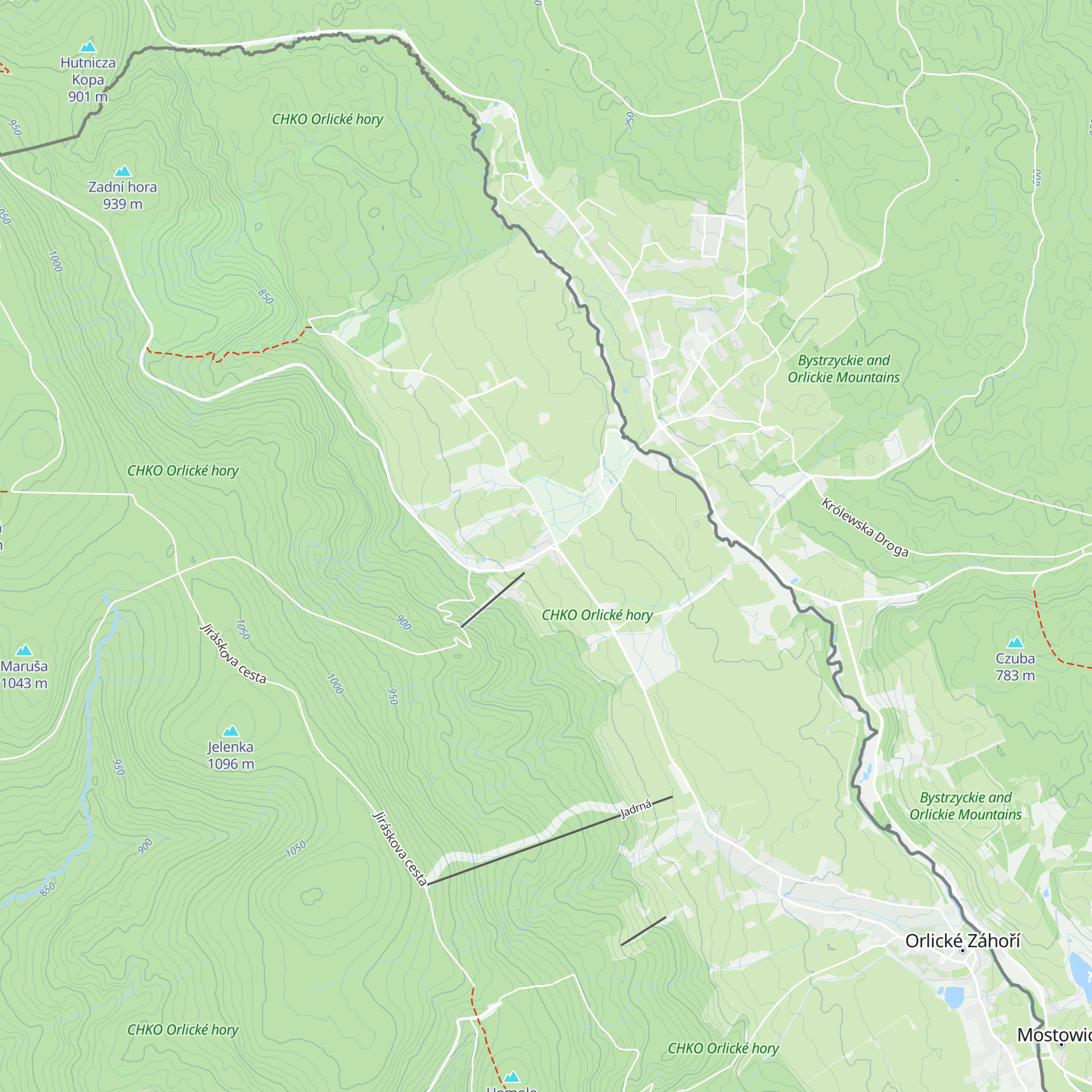 Cottage Bedřichovka map