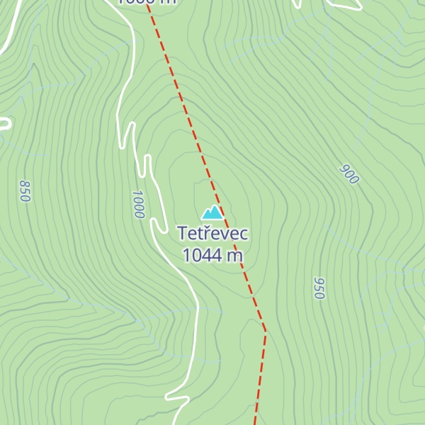 Map of Tetřevec