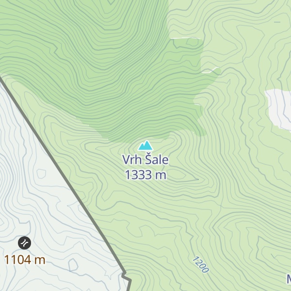 Map of Vrh Šale