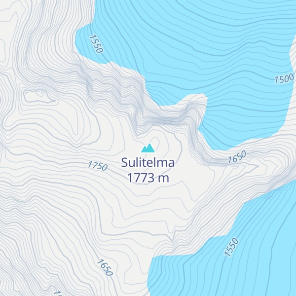 Map of Sulitelma