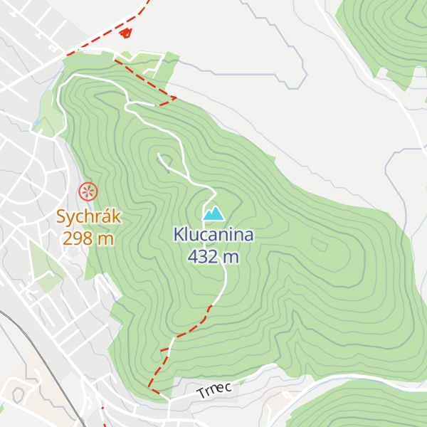 Map of Klucanina