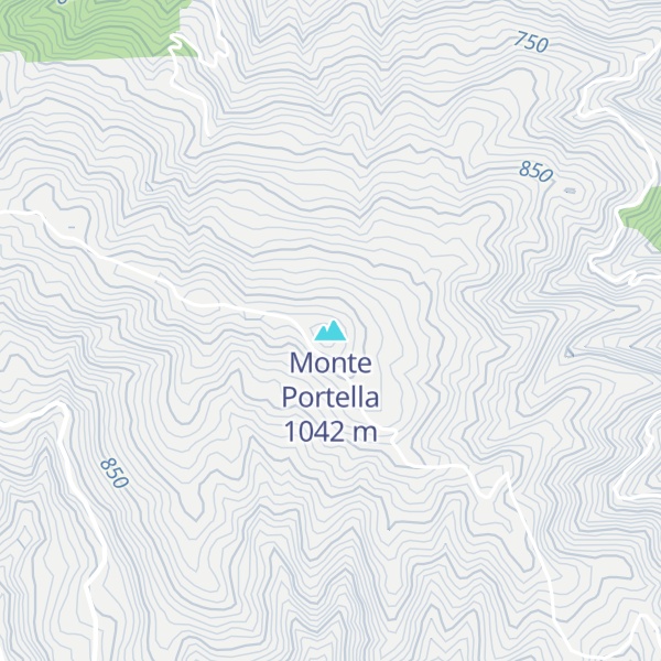 Map of Monte Portella