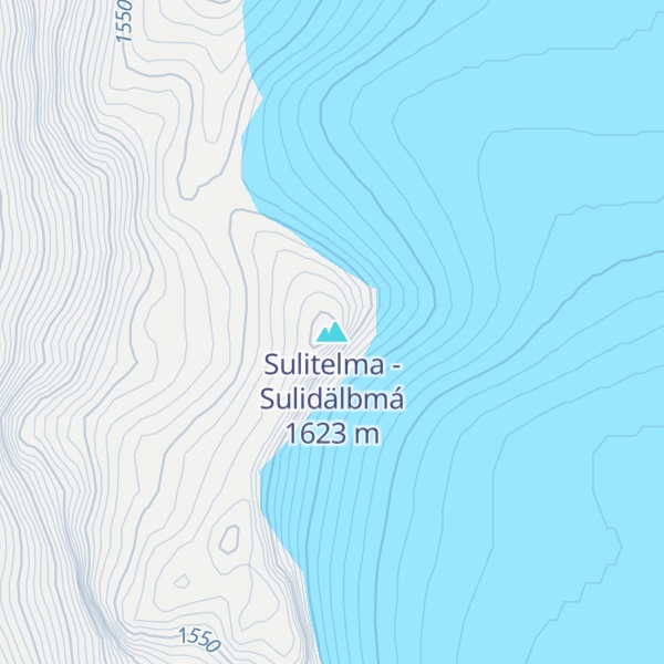 Map of Sulitelma - Sulidälbmá