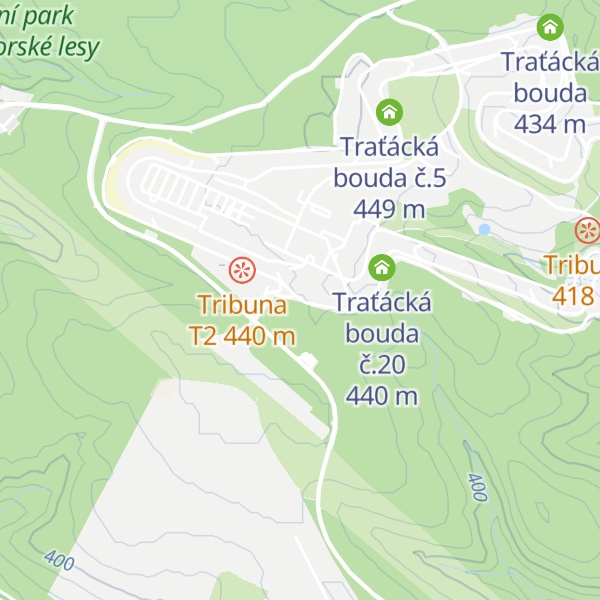 Map of Traťácká bouda č.21