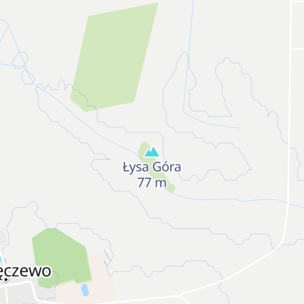 Map of Łysa Góra