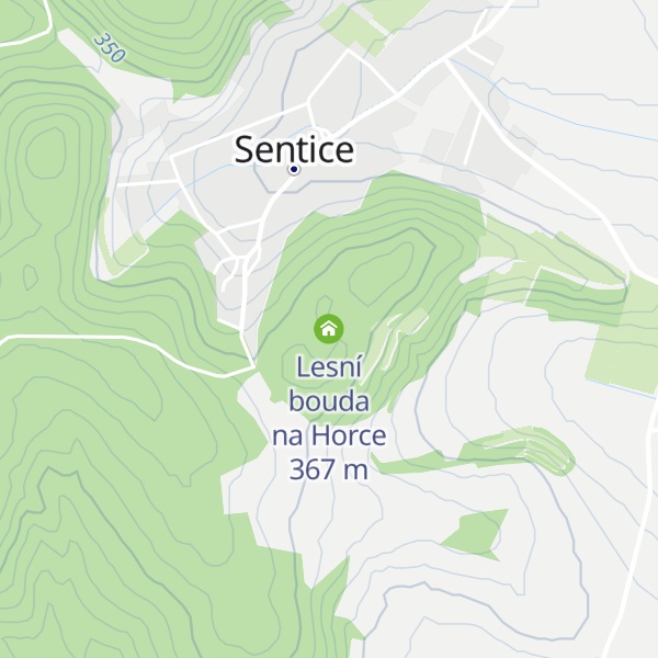 Map of Lesní bouda na Horce