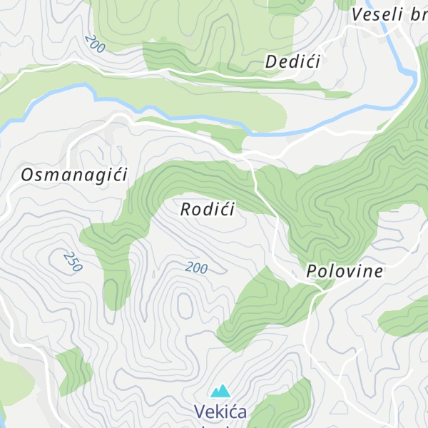 Map of Debelo Brdo