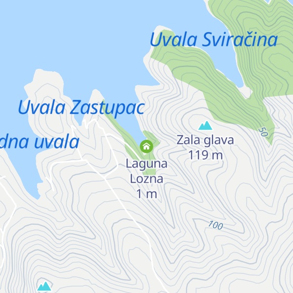 Map of Laguna Lozna