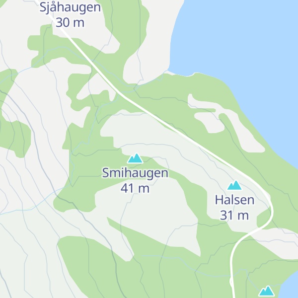 Map of Middagshaugen