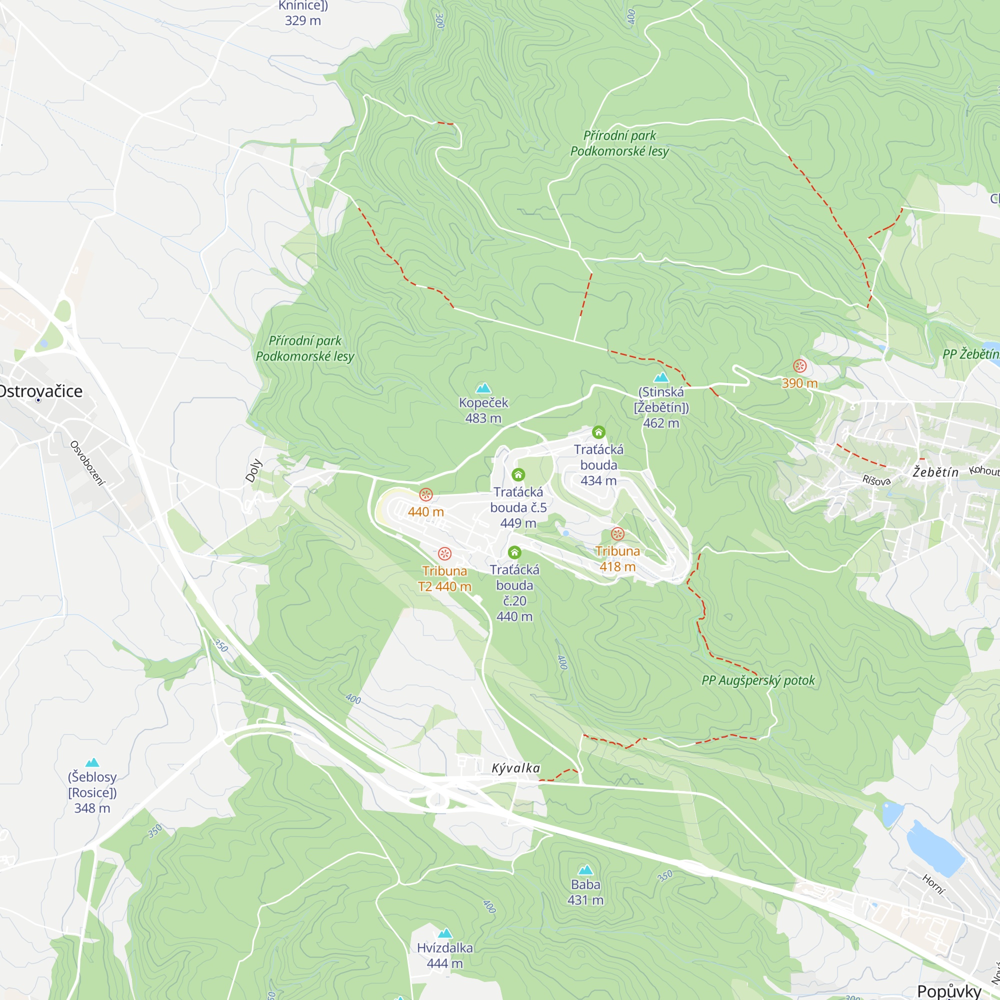 Traťácká bouda č.4 map
