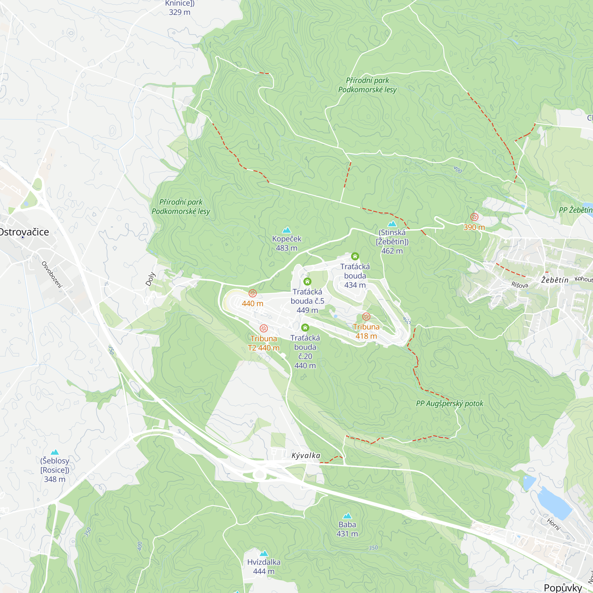 Traťácká bouda č.4 map