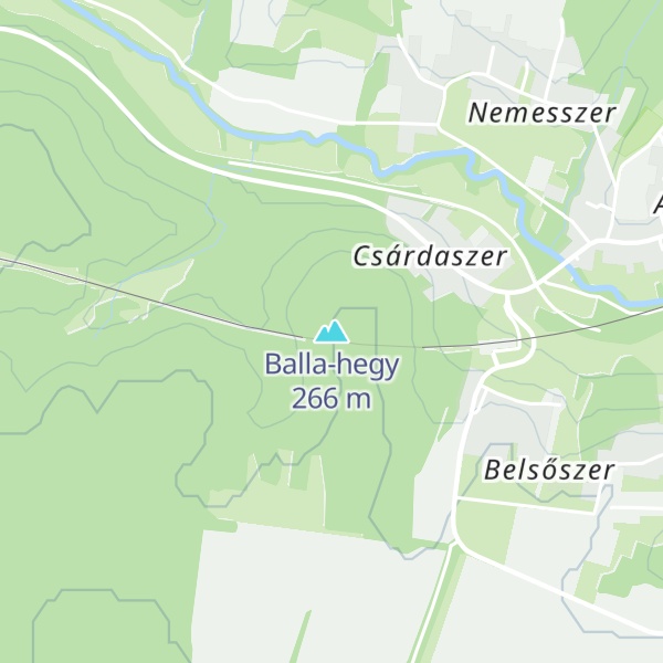Map of Balla-hegy
