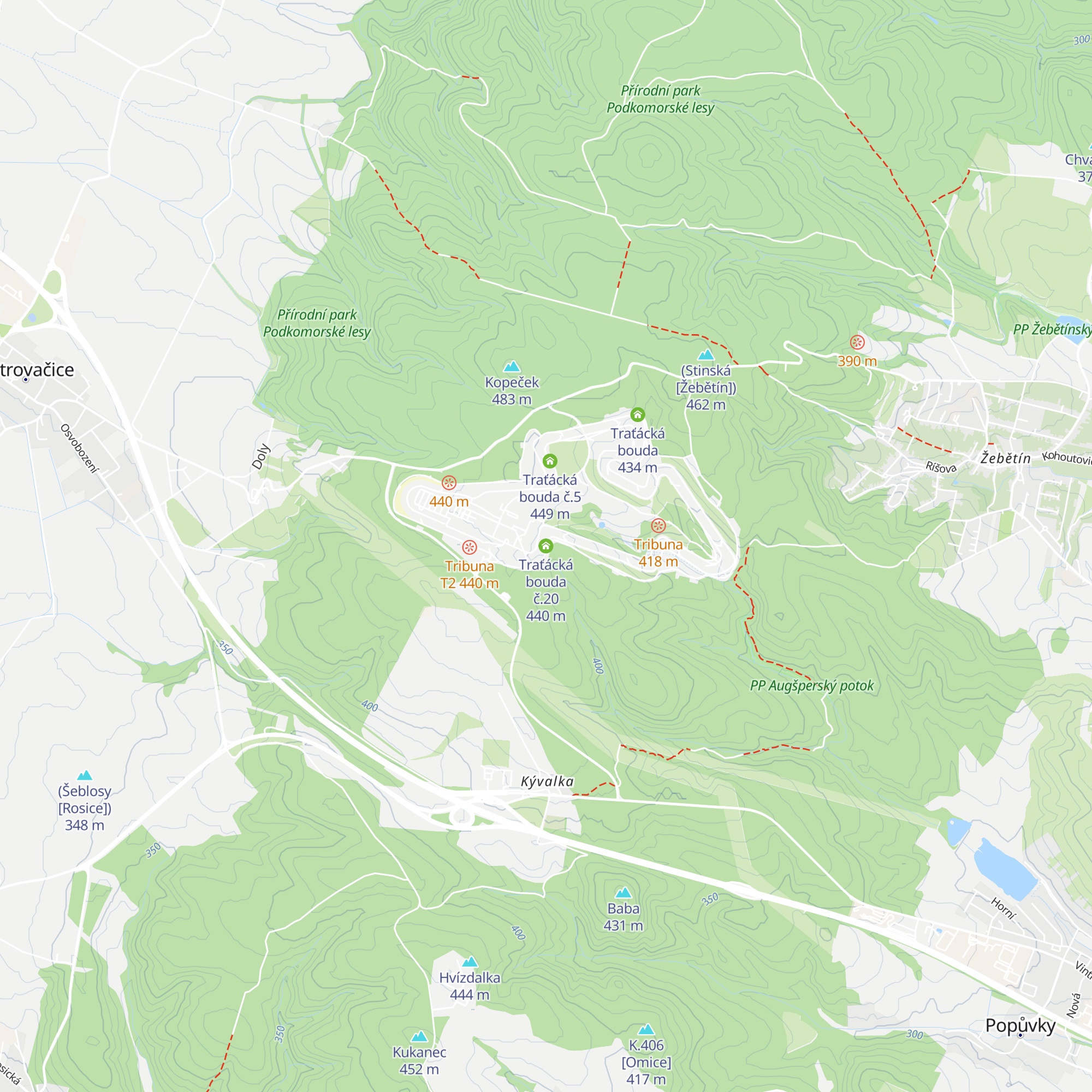 Traťácká bouda č.20 map