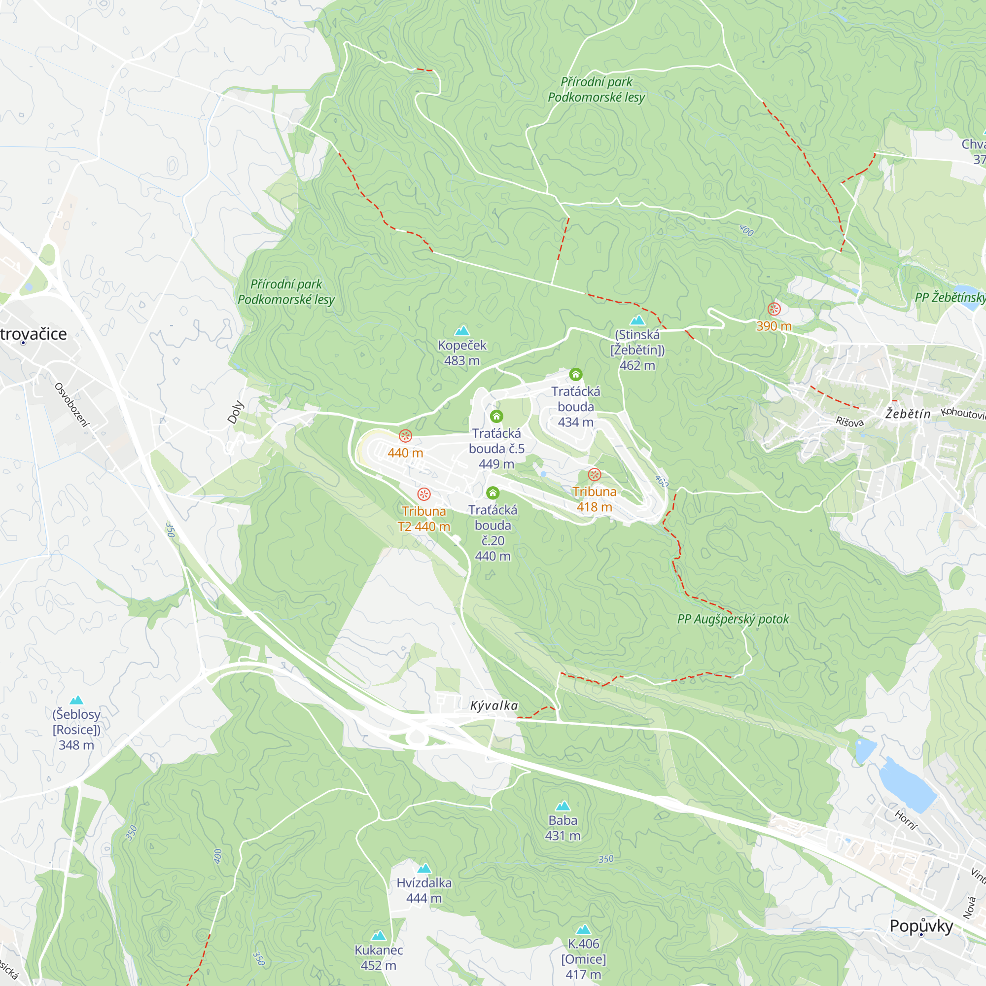 Traťácká bouda č.20 map