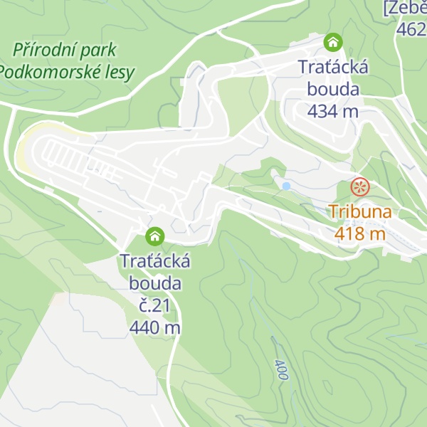 Map of Traťácká bouda č.20