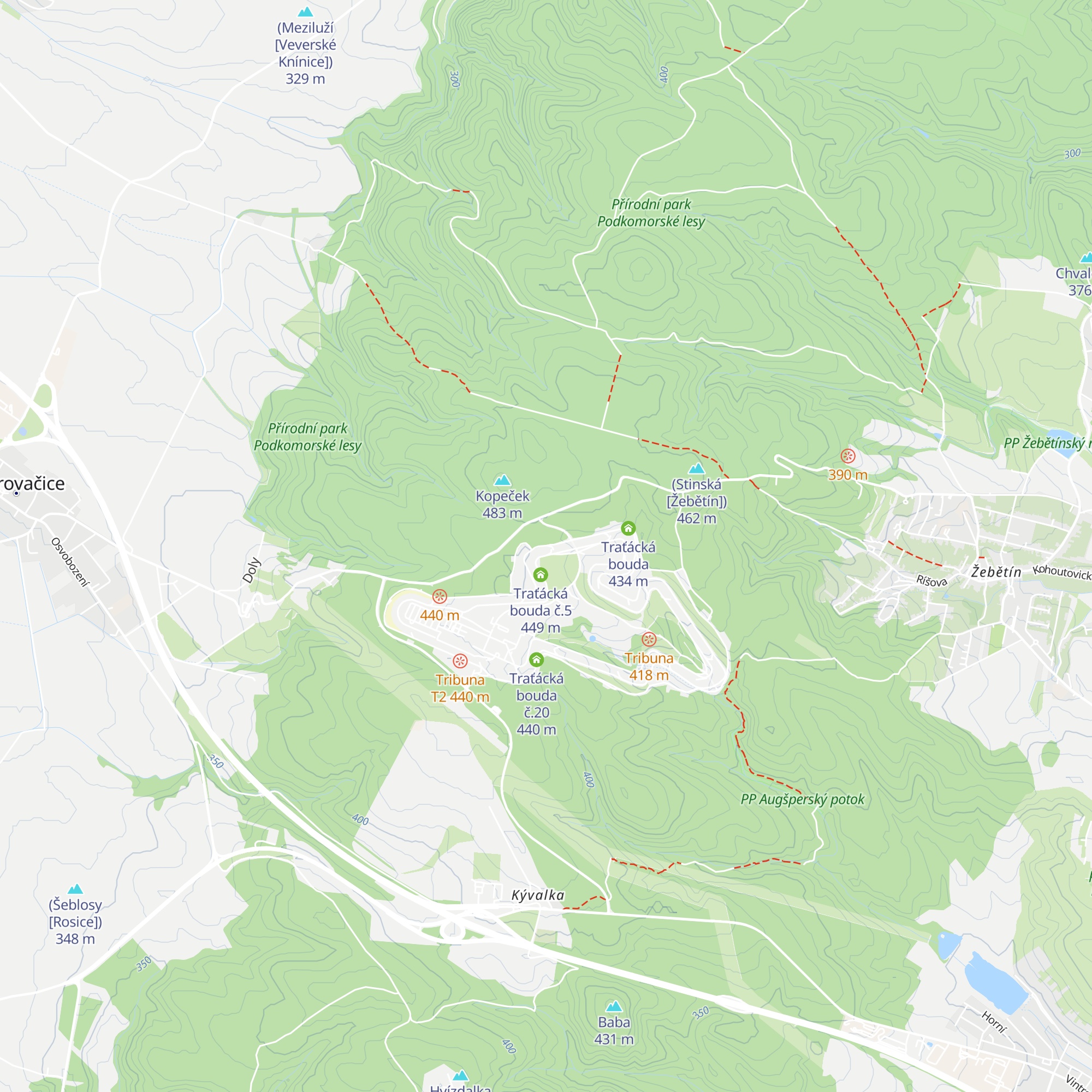 Traťácká bouda č.6 map