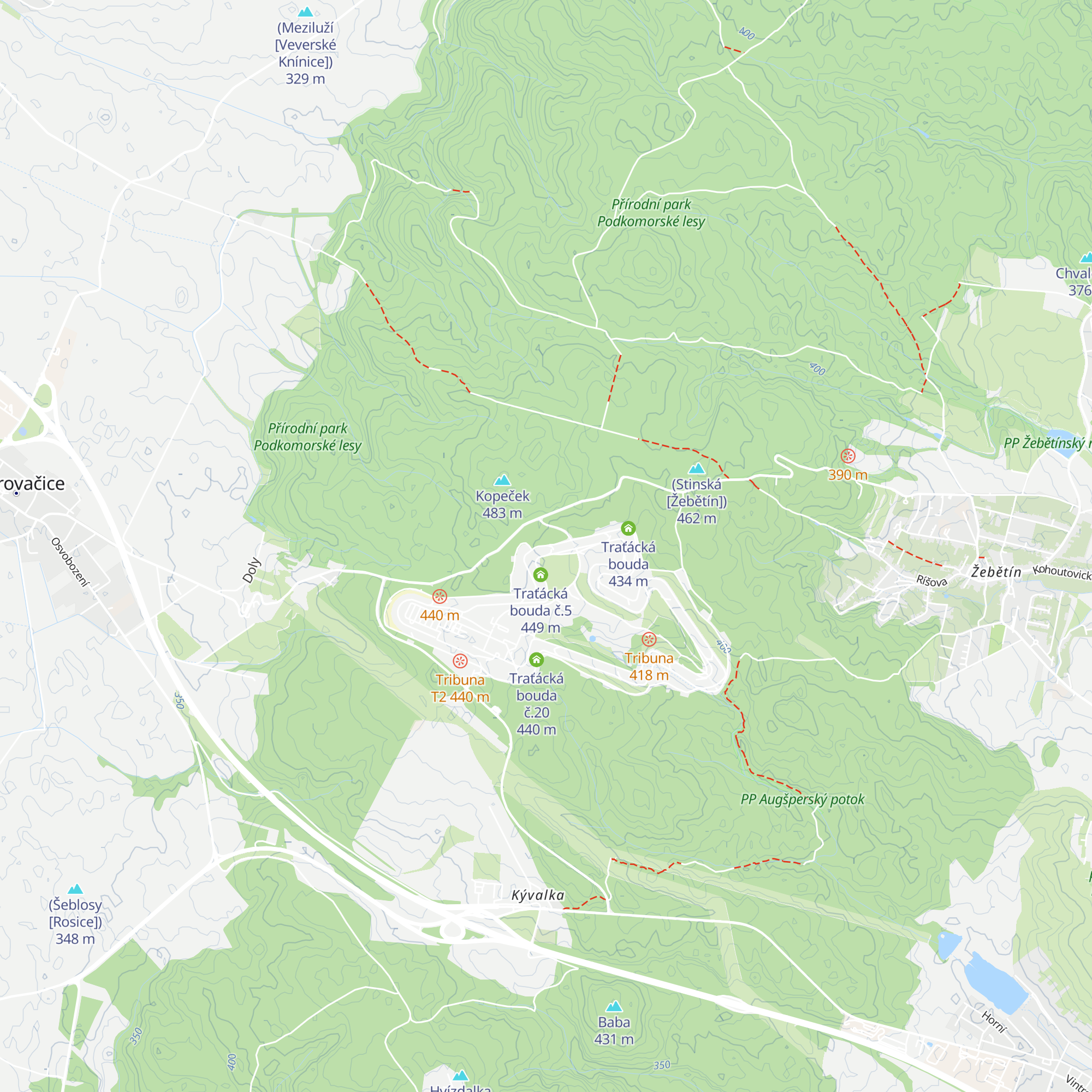 Traťácká bouda č.6 map