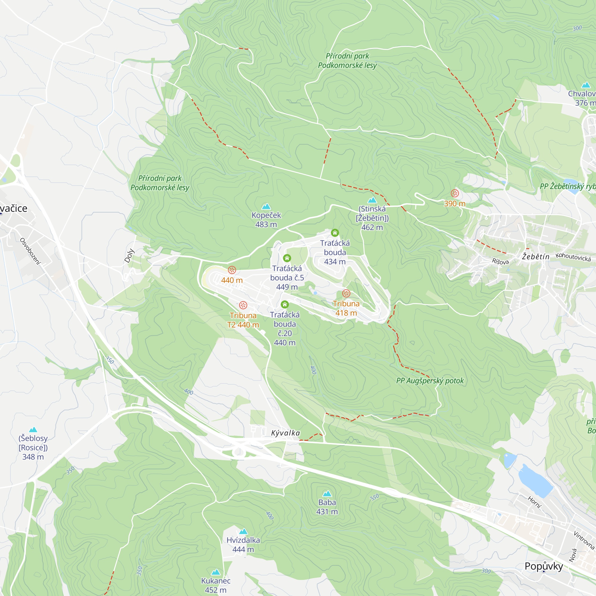 Traťácká bouda č.19 map