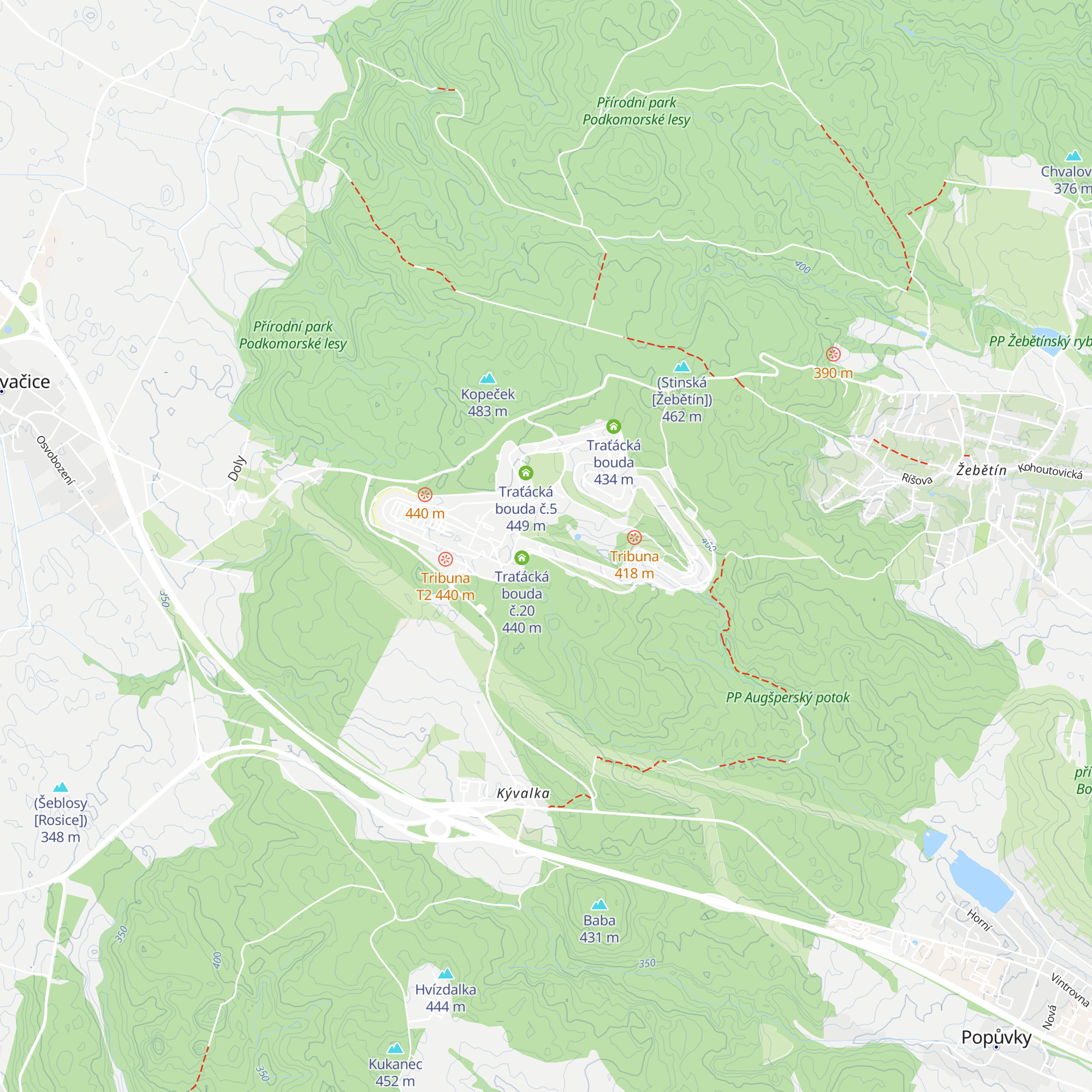 Traťácká bouda č.19 map