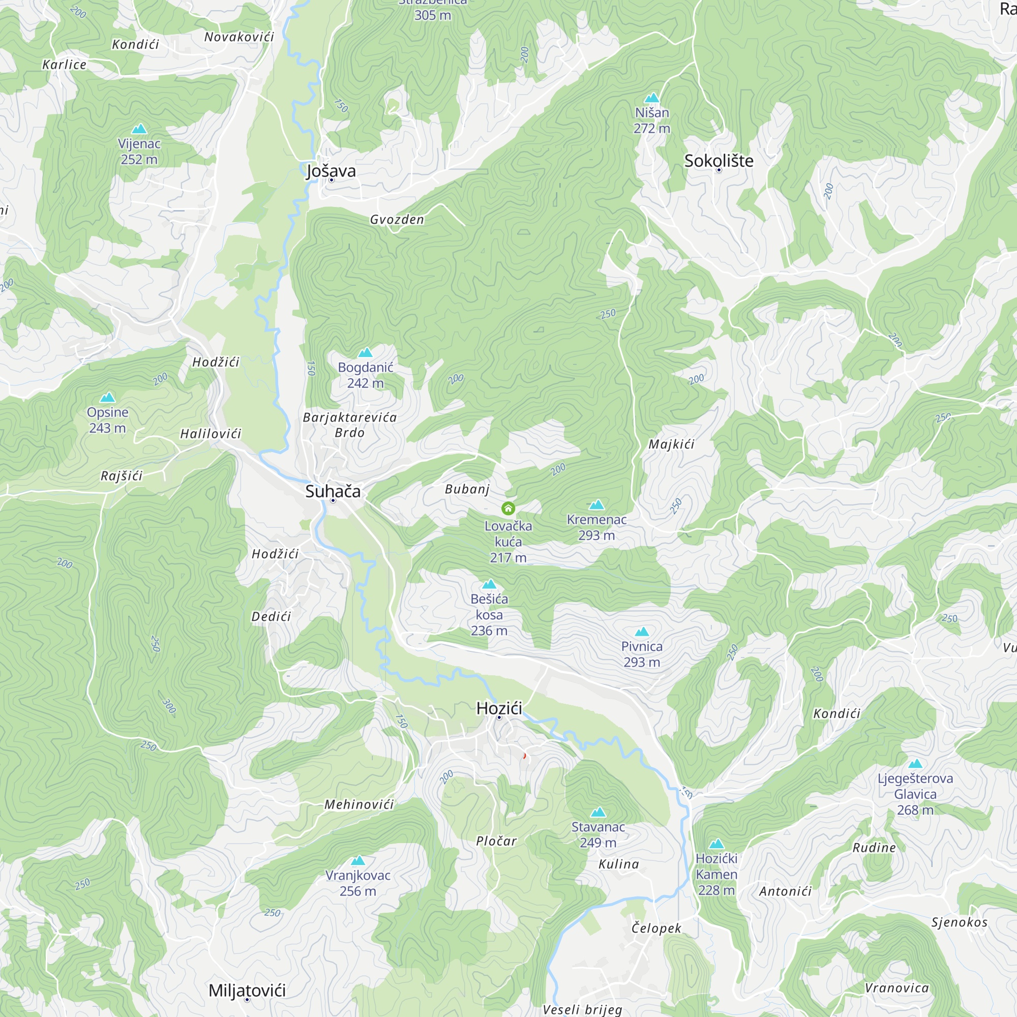 Lovačka kuća map