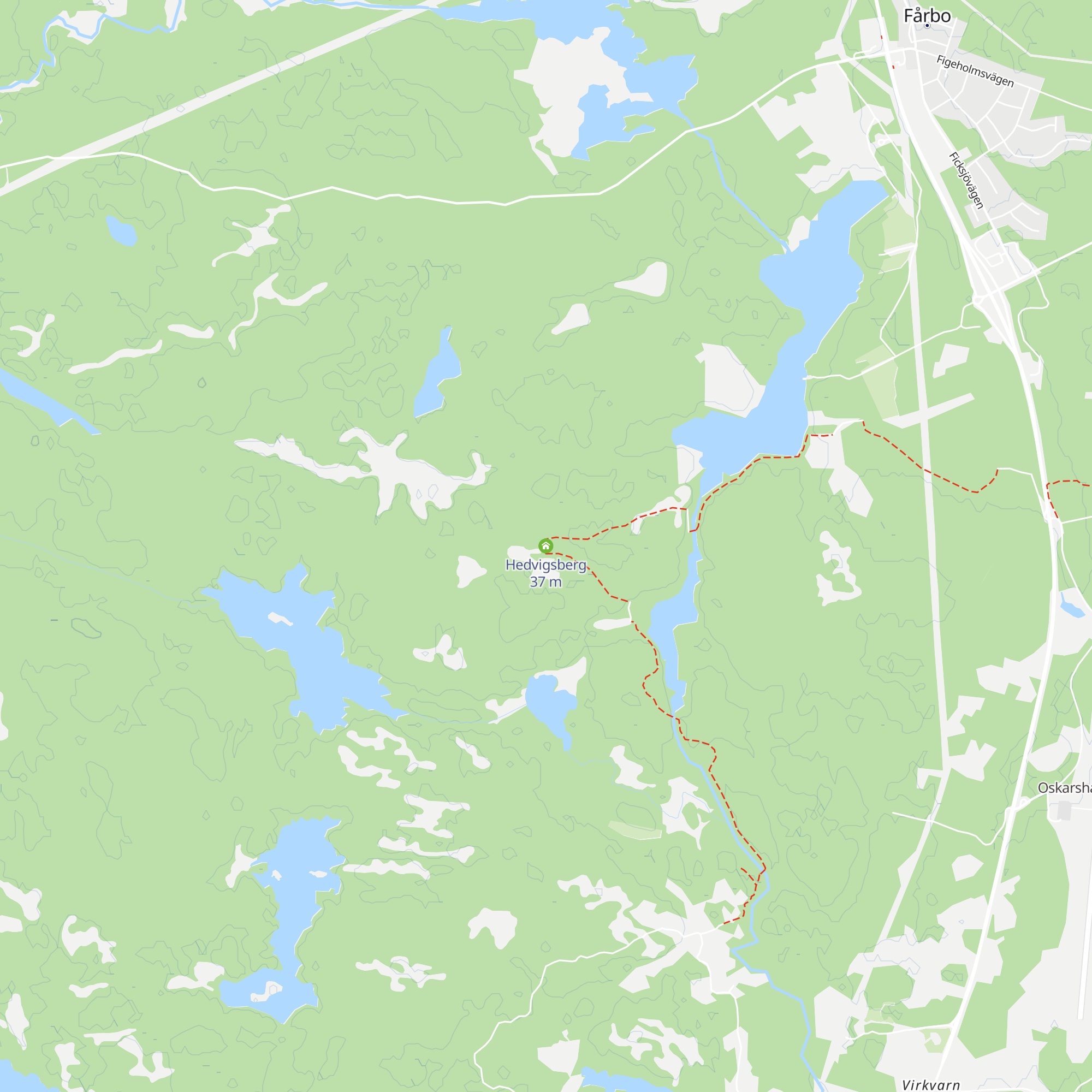 Hedvigsberg map