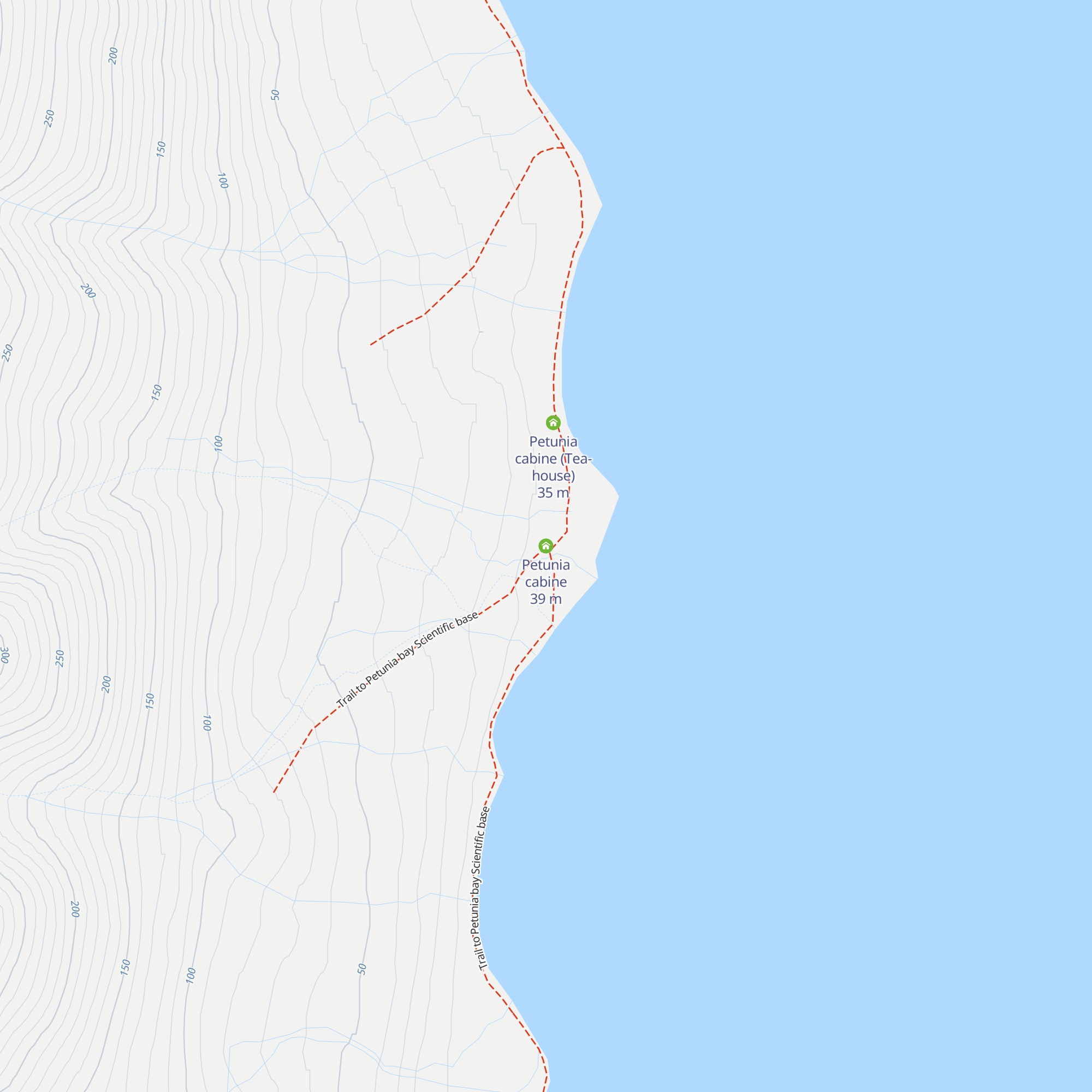 Petunia cabine map