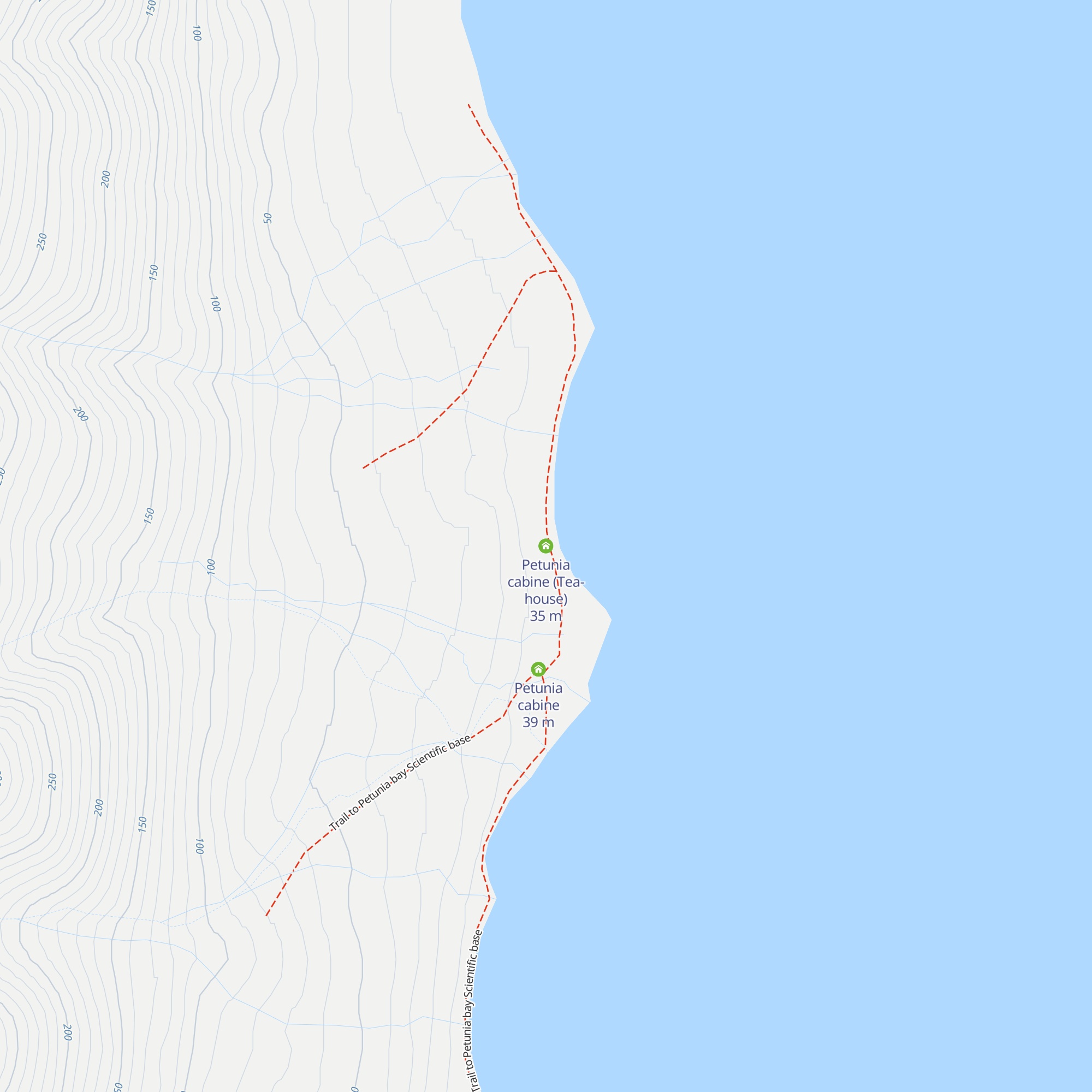 Petunia cabine (Tea-house) map