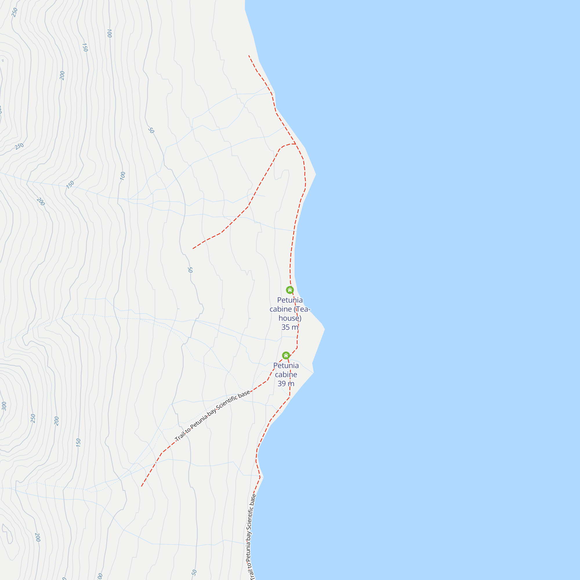 Petunia cabine (Tea-house) map